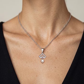 Pendant – Novohrad heart 1 + pearl