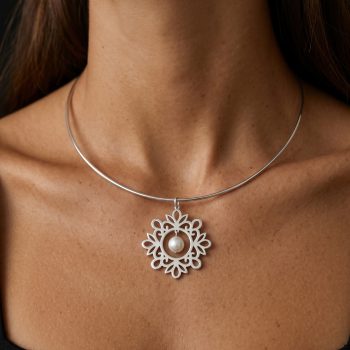 Hoop choker necklace ornament cifer 3