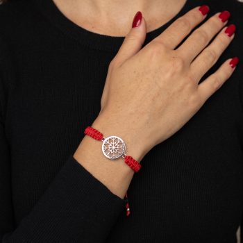 Bracelet Snowflake Circle MINI 1 – cord