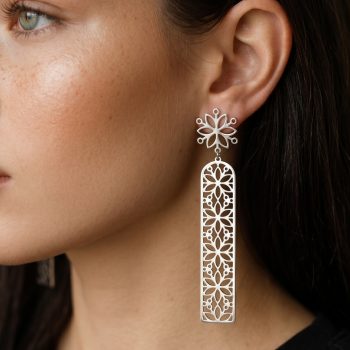 Earrings Flower of life - strip