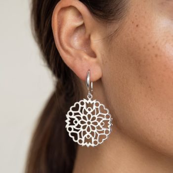 Náušnice ornament margrétka Závadka 1 - háčik