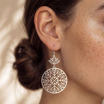 Náušnice kruh hviezda – Pohorela +ornament